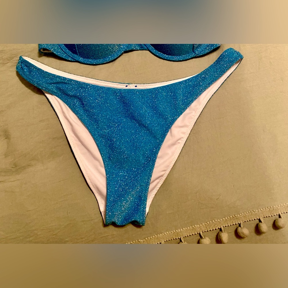 Victoria Secret PINK Shimmer Brazilian Bikini Bottom